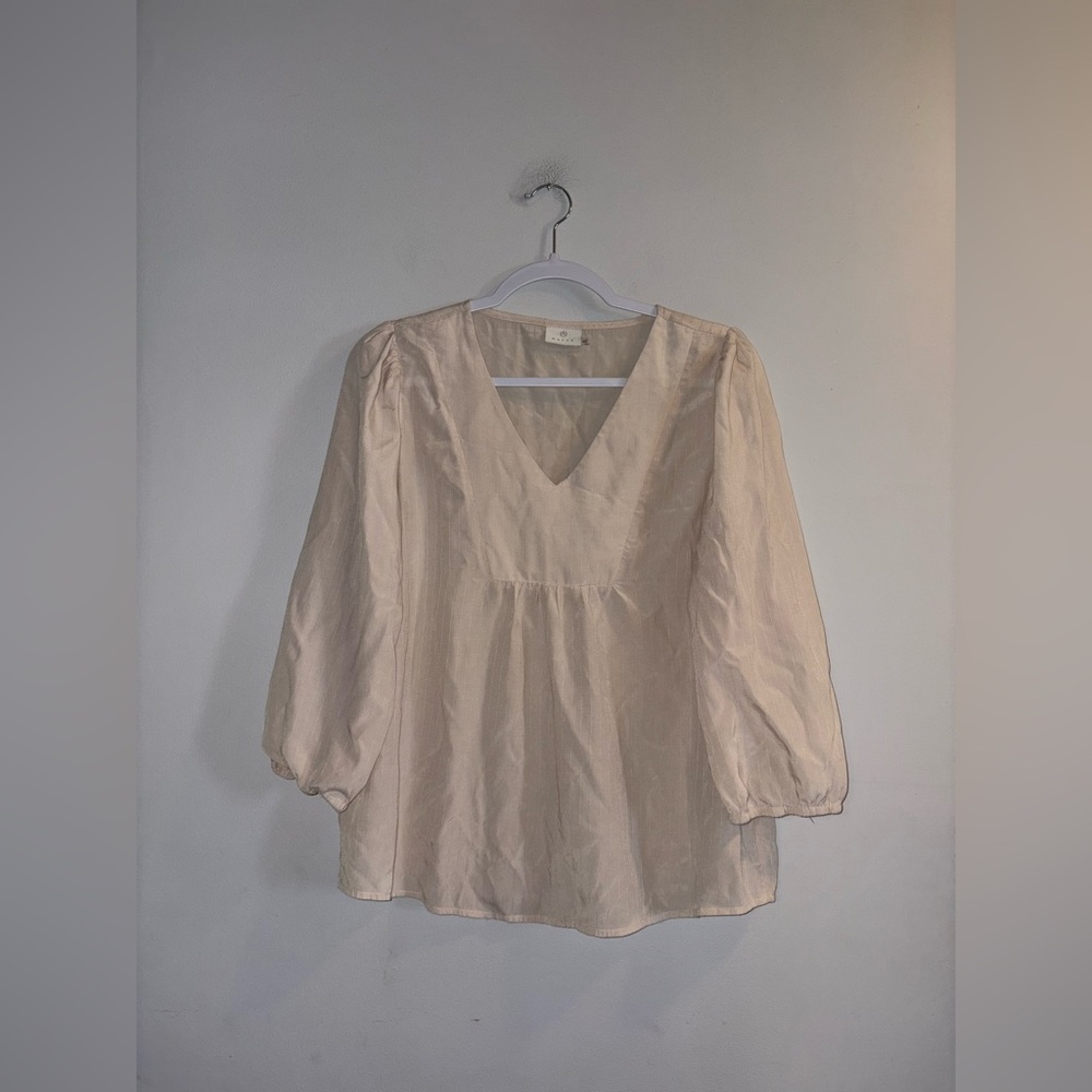 Kaffe | Cream Blouse